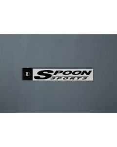 SPOON SPORTS LOGO STICKER, BLACK